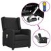 Fauteuil de massage Noir Tissu 3 - Photo n°1