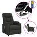 Fauteuil de massage Noir Tissu - Photo n°1