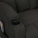 Fauteuil de massage Noir Tissu - Photo n°7