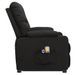 Fauteuil de massage Noir Tissu - Photo n°4