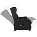 Fauteuil de massage Noir Tissu - Photo n°6