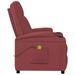 Fauteuil de massage Rouge bordeaux Similicuir - Photo n°4