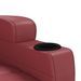 Fauteuil de massage Rouge bordeaux Similicuir - Photo n°8