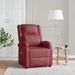 Fauteuil de massage Rouge bordeaux Similicuir - Photo n°1