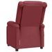 Fauteuil de massage Rouge bordeaux Similicuir - Photo n°5