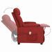 Fauteuil de massage Rouge bordeaux Tissu - Photo n°5