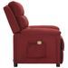 Fauteuil de massage Rouge bordeaux Tissu - Photo n°4