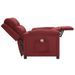 Fauteuil de massage Rouge bordeaux Tissu - Photo n°6