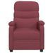 Fauteuil de massage Rouge bordeaux Tissu - Photo n°4