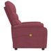 Fauteuil de massage Rouge bordeaux Tissu - Photo n°5