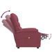 Fauteuil de massage Rouge bordeaux Tissu - Photo n°7