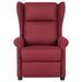 Fauteuil de massage Rouge bordeaux Tissu - Photo n°2