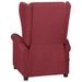 Fauteuil de massage Rouge bordeaux Tissu - Photo n°5