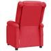 Fauteuil de massage Rouge Similicuir - Photo n°6