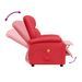 Fauteuil de massage Rouge Similicuir - Photo n°7