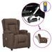 Fauteuil de massage Taupe Tissu - Photo n°1