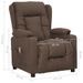 Fauteuil de massage Taupe Tissu - Photo n°12