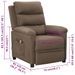 Fauteuil de massage Taupe Tissu - Photo n°11