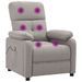 Fauteuil de massage Taupe Tissu - Photo n°6