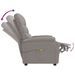 Fauteuil de massage Taupe Tissu - Photo n°7