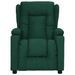 Fauteuil de massage Vert foncé Tissu - Photo n°3