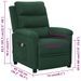 Fauteuil de massage Vert foncé Tissu - Photo n°11