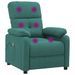 Fauteuil de massage Vert foncé Tissu - Photo n°6