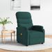 Fauteuil de massage Vert foncé Tissu - Photo n°1