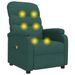 Fauteuil de massage Vert foncé Tissu - Photo n°2