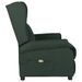 Fauteuil de massage Vert foncé Tissu - Photo n°3