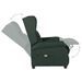 Fauteuil de massage Vert foncé Tissu - Photo n°6