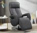 Fauteuil de relaxation électrique 2 moteurs en nubuck avec têtière réglable Balbo - Photo n°4