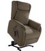 Fauteuil de relaxation et releveur 2 moteurs en nubuck 2 moteurs électriques Biza - Photo n°1