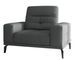 Fauteuil design tissu gris chiné chiné Torpille 125 cm - Photo n°1