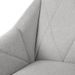 Fauteuil design tissu gris clair Kyto 66 cm - Photo n°5
