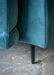 Fauteuil design velours bleu clair et pieds métal noir Arkia 105 cm - Photo n°3