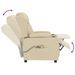 Fauteuil électrique de massage Crème Tissu - Photo n°7