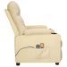 Fauteuil électrique de massage Crème Tissu - Photo n°4