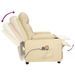 Fauteuil électrique de massage Crème Tissu - Photo n°7