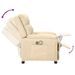 Fauteuil électrique de massage Crème Tissu - Photo n°8