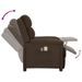 Fauteuil électrique de massage Marron foncé Tissu - Photo n°8