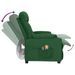 Fauteuil électrique de massage Vert foncé Tissu - Photo n°7