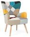 Fauteuil en bois de pin multicolore Arlequin - Photo n°1