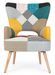 Fauteuil en bois de pin multicolore Arlequin - Photo n°2