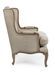 Fauteuil en lin beige et pieds en bois de manguier Mara - Photo n°6