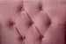 Fauteuil en polyester à effet de velours rose Betia - Photo n°4