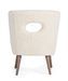 Fauteuil en polyester effet laine blanc Tina - Photo n°6