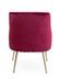 Fauteuil en polyester effet velours rose Natan - Photo n°5