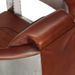 Fauteuil en style d'aviation Marron Cuir véritable - Photo n°7