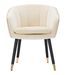 Fauteuil Fidji crème et doré - Photo n°1